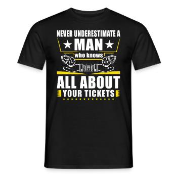 Du plaisir pour les agents d’assurance - T-shirt homme - noir - Devant - AI Model Male 178 light (178cm)
