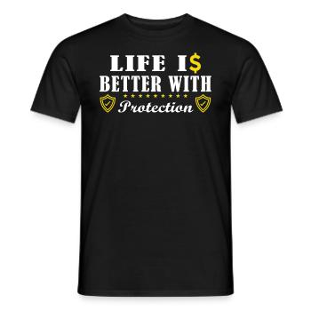 Du plaisir pour les agents d’assurance - T-shirt homme - noir - Devant - AI Model Male 178 light (178cm)