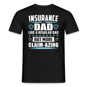 Funny Insurance Sales Representative - Men's T-Shirt - black - Front - AI Model Male 178 light (178cm)