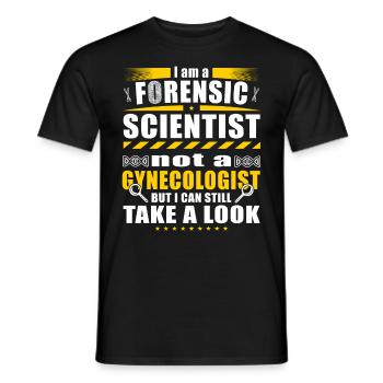 Ich bin Forensischen Wissenschaftler - Männer T-Shirt - Schwarz - Vorne - AI Model Male 178 light (178cm)