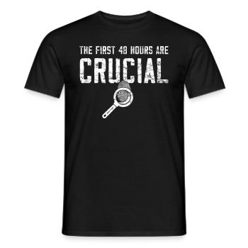 Criminology - Forensic Scientist - Men's T-Shirt - black - Front - AI Model Male 178 light (178cm)