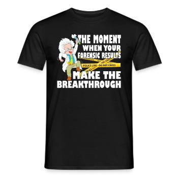 Forensische Wissenschaft Kriminallabor - Männer T-Shirt - Schwarz - Vorne - AI Model Male 178 light (178cm)