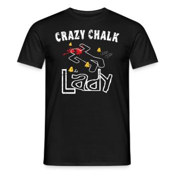 Chalk lady - Criminologue médico-légale - T-shirt homme - noir - Devant - AI Model Male 178 light (178cm)