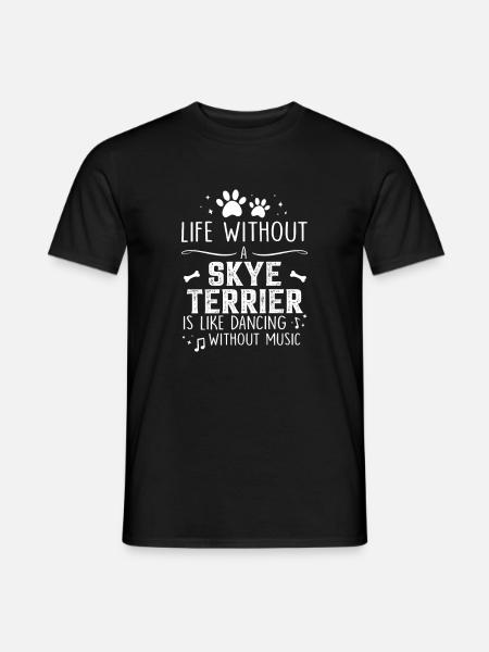 La vie sans Skye Terrier - T-shirt homme - noir