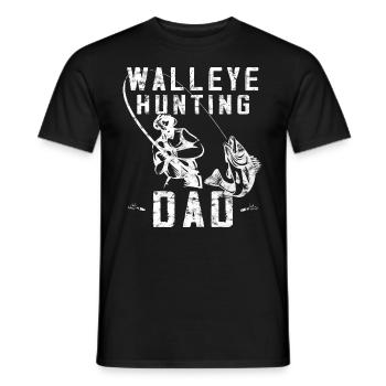 Lake Erie Fishing - Pikeperch Hunting Father - Men's T-Shirt - black - Front - AI Model Male 178 light (178cm)