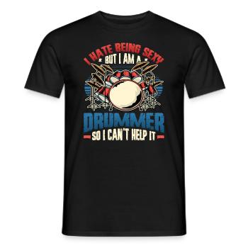 Ich Hasse Es, Sexy Zu Sein - Männer T-Shirt - Schwarz - Vorne - AI Model Male 178 light (178cm)