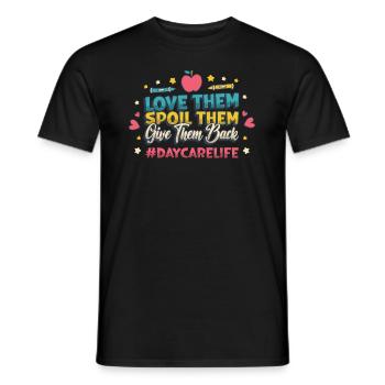 Je t’aime gâte tu lui rends Kita-leben - T-shirt homme - noir - Devant - AI Model Male 178 light (178cm)