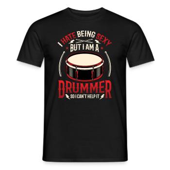 Ich Hasse Es, Sexy Zu Sein - Männer T-Shirt - Schwarz - Vorne - AI Model Male 178 light (178cm)