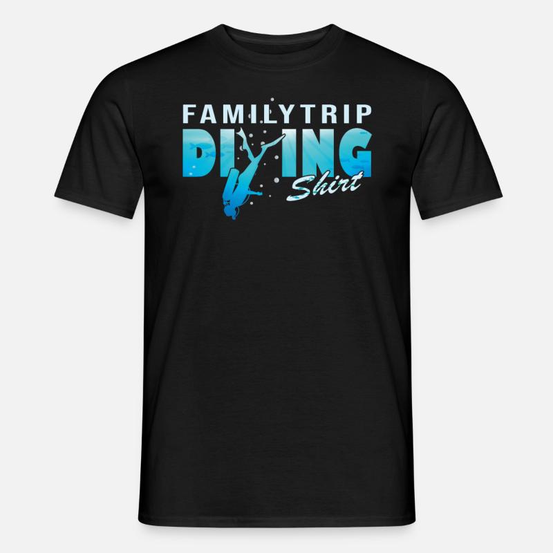 Family Excursion Diving DeepDive - Men's T-Shirt - black