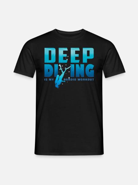 Deep Diving Freedive DeepDive - Men's T-Shirt - black