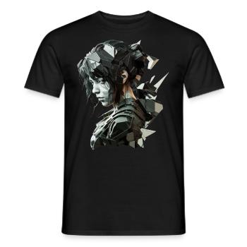 Anime No7 - Männer T-Shirt - Schwarz - Vorne - AI Model Male 178 light (178cm)