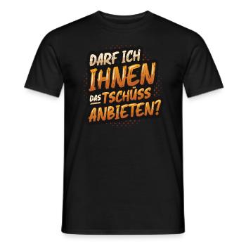 Darf Ich Ihnen Das Tschüss Anbieten - Männer T-Shirt - Schwarz - Vorne - AI Model Male 178 light (178cm)