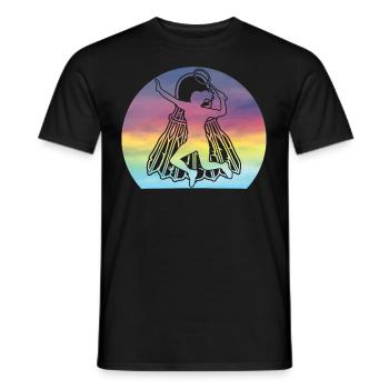 Joueuse de badminton Shuttlecock Girls - T-shirt homme - noir - Devant - AI Model Male 178 light (178cm)