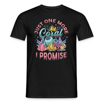 Nur Noch Eine Koralle, Verspreche Ich, Riffbecken - Männer T-Shirt - Schwarz - Vorne - AI Model Male 178 light (178cm)