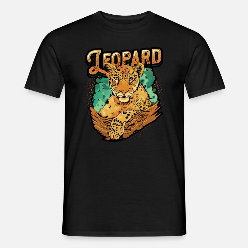 Leopard Lover Leopard Print - Männer T-Shirt - Schwarz