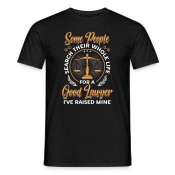 Père d’un avocat - T-shirt homme - noir - Devant - AI Model Male 178 light (178cm)