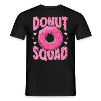 Pink Donut Squad Saupoudre Donut Lover Matching - T-shirt homme - noir - Devant - AI Model Male 178 light (178cm)