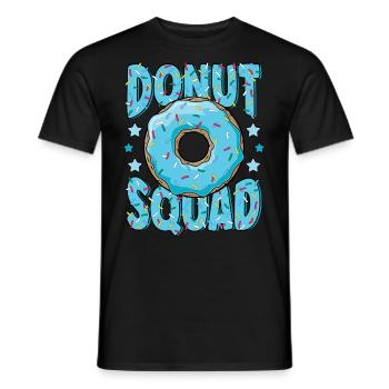 Blue Donut Squad Saupoudre Donut Lover Matching - T-shirt homme - noir - Devant - AI Model Male 178 light (178cm)