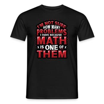 Anti-mathe-hasser, Lustige Mathematik - Männer T-Shirt - Schwarz - Vorne - AI Model Male 178 light (178cm)