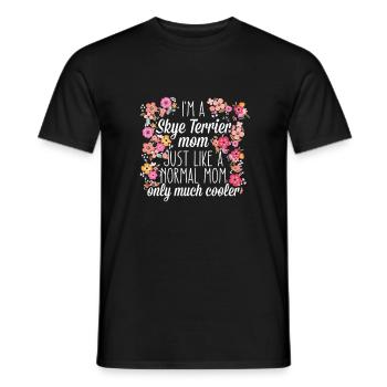 Skye Terrier Maman - T-shirt homme - noir - Devant - AI Model Male 178 light (178cm)