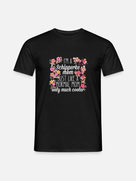Maman Schipperke - T-shirt homme - noir