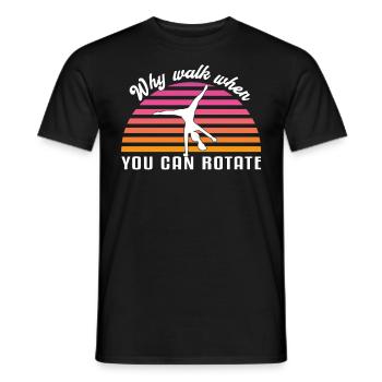Sunset Gymnastics Gymnasts Karrenrad - Men's T-Shirt - black - Front - AI Model Male 178 light (178cm)