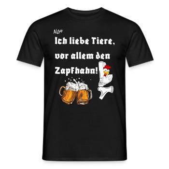 Ich liebe den Zapfhahn - Männer T-Shirt - Schwarz - Vorne - AI Model Male 178 light (178cm)