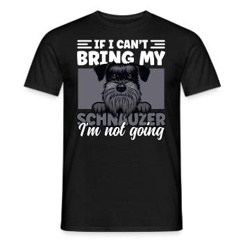 Schnauzer Dad Dog Lover Schnauzer Dog Father Dog - Men's T-Shirt - black - Front - AI Model Male 178 light (178cm)