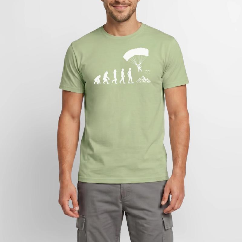 Fallschirmspringen Evolution Männer T-Shirt