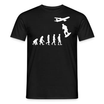 Skysurfing Skydiving Skydiver Evolution - Männer T-Shirt - Schwarz - Vorne - AI Model Male 178 light (178cm)