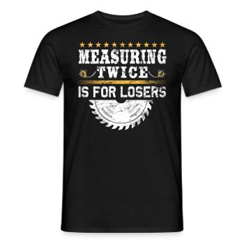 Flooring carpet installers - Men's T-Shirt - black - Front - AI Model Male 178 light (178cm)