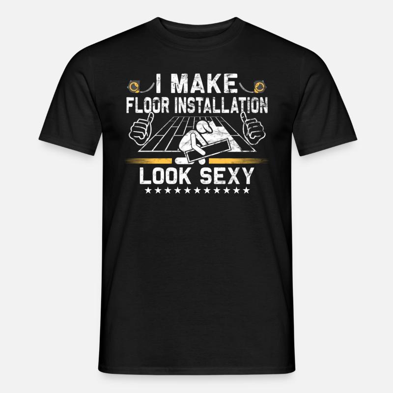 Flooring carpet installers - Men's T-Shirt - black