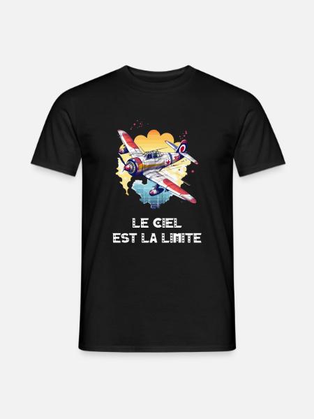 Le ciel est la limite - T-shirt homme - noir