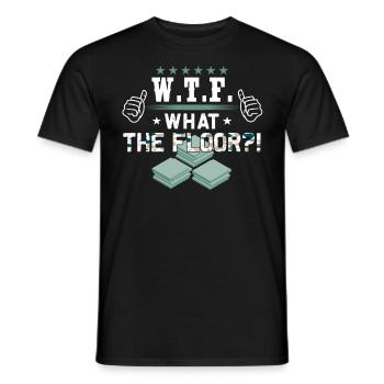 Flooring Tilers - Men's T-Shirt - black - Front - AI Model Male 178 light (178cm)