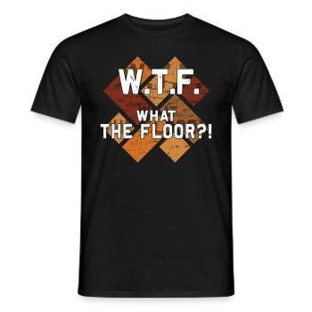 Flooring Tilers - Men's T-Shirt - black - Front - AI Model Male 178 light (178cm)