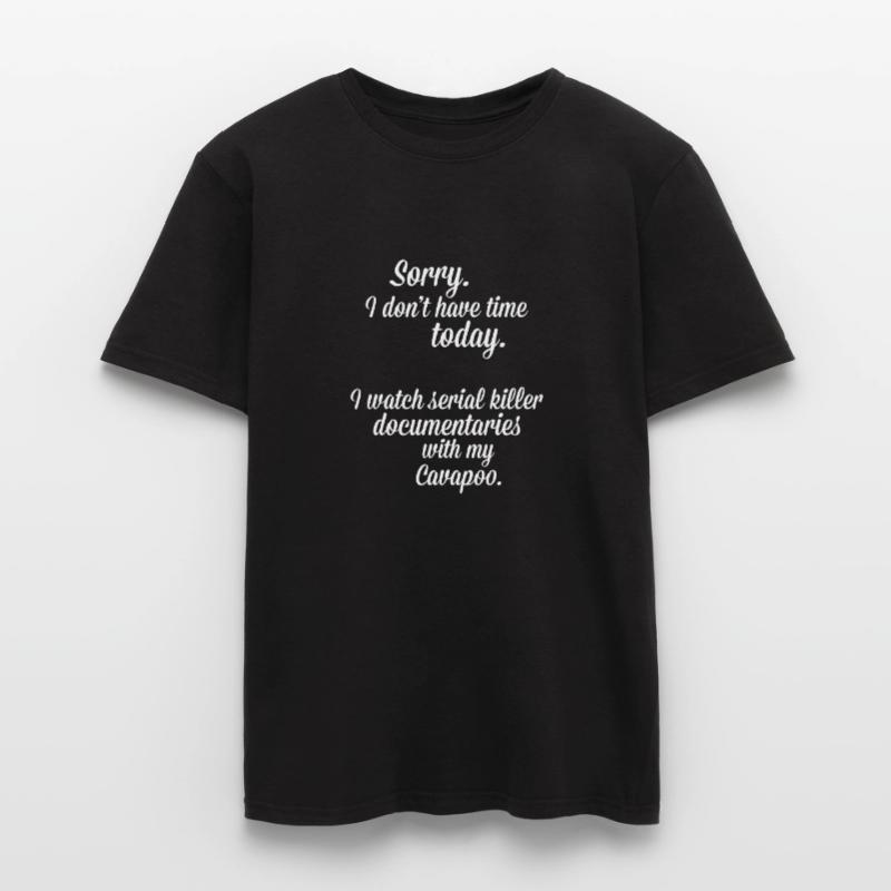 Je regarde des documentaires avec mon Cavapoo T-shirt homme