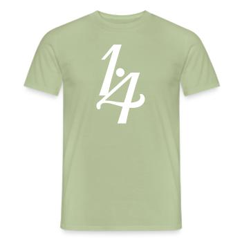 Human Design 1/4 Profil - Männer T-Shirt - Sage - Vorne - AI Model Male 178 light (178cm)