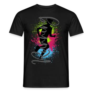 Course à pied Sport Jogger Runner Course à pied Jogging - T-shirt homme - noir - Devant - AI Model Male 178 light (178cm)