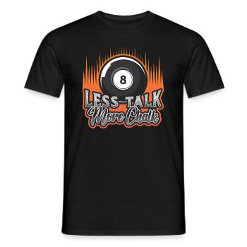 Moins parler, plus de craie - T-shirt homme - noir - Devant - AI Model Male 178 light (178cm)