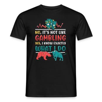 Aktienmarkt, Investor, Trader - Männer T-Shirt - Schwarz - Vorne - AI Model Male 178 light (178cm)