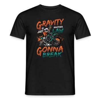 Schwerkraft, Ein Weiteres Gesetz - Männer T-Shirt - Schwarz - Vorne - AI Model Male 178 light (178cm)