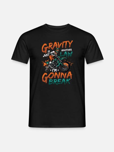 Gravity, another law - Men's T-Shirt - black