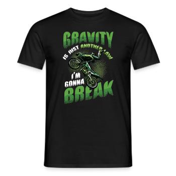 Schwerkraft, Ein Weiteres Gesetz - Männer T-Shirt - Schwarz - Vorne - AI Model Male 178 light (178cm)