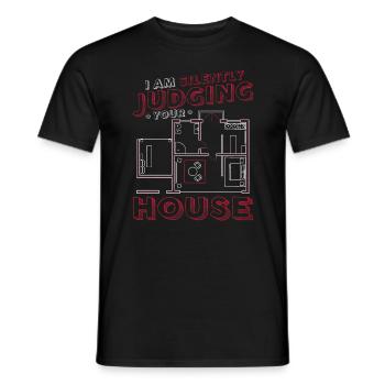 Je juge silencieusement votre architecte de maison - T-shirt homme - noir - Devant - AI Model Male 178 light (178cm)