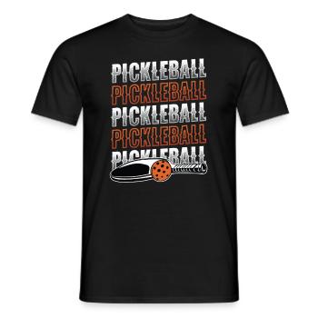 Amateurs de pickleball - T-shirt homme - noir - Devant - AI Model Male 178 light (178cm)