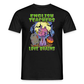 Englischlehrer - Zombiehand Halloween - Männer T-Shirt - Schwarz - Vorne - AI Model Male 178 light (178cm)