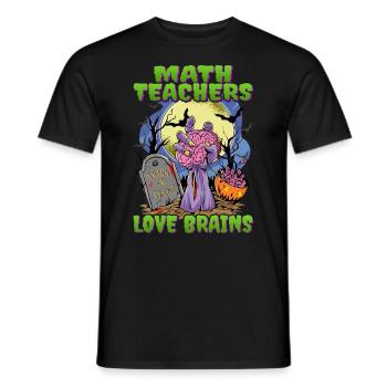 Mathe-Lehrer-Zombie-Hand Halloween - Männer T-Shirt - Schwarz - Vorne - AI Model Male 178 light (178cm)