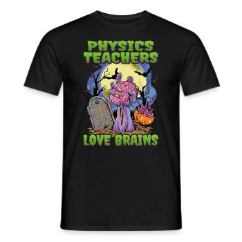 Professeur de physique Zombie Hand Halloween - T-shirt homme - noir - Devant - AI Model Male 178 light (178cm)