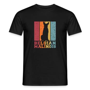 Belgian Shepherd Dog - Men's T-Shirt - black - Front - AI Model Male 178 light (178cm)