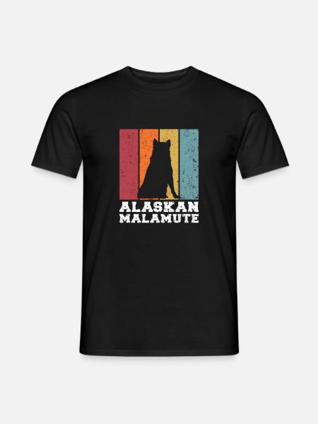 Alaskan Malamute - Männer T-Shirt - Schwarz